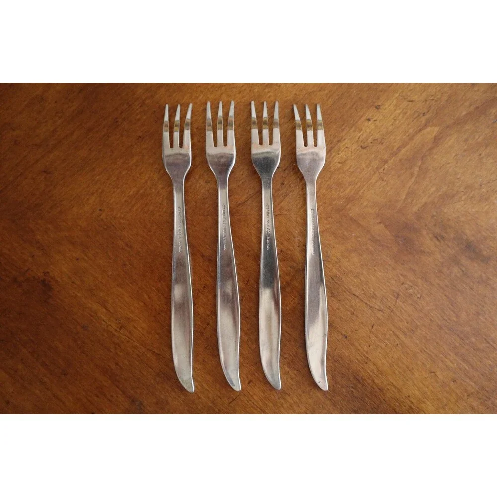 Impassa Atomic Starburst 4x Cocktail Fork 6.25